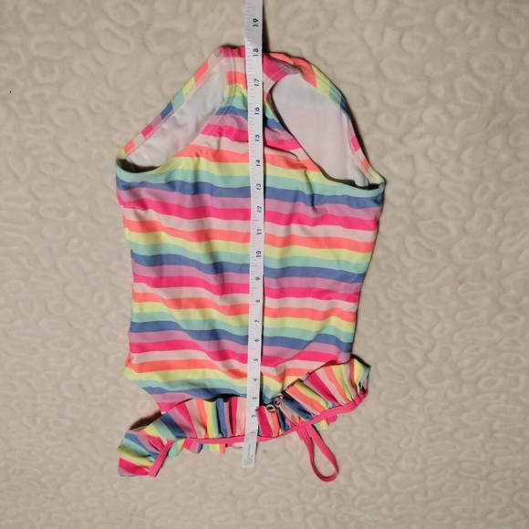 Striped bathing suit girls size 8 - Picture 3 of 5